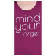 Target Γυναικεία αμάνικη μπλούζα Sleeveless Top Single Jersey "Mind"